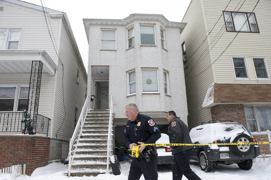 Two people were found dead inside a two-story home on West 10th Street in Bayonne on Tuesday, Jan. 27, 2015, Bayonne police confirmed. Reena Rose Sibayan | The Jersey Journal