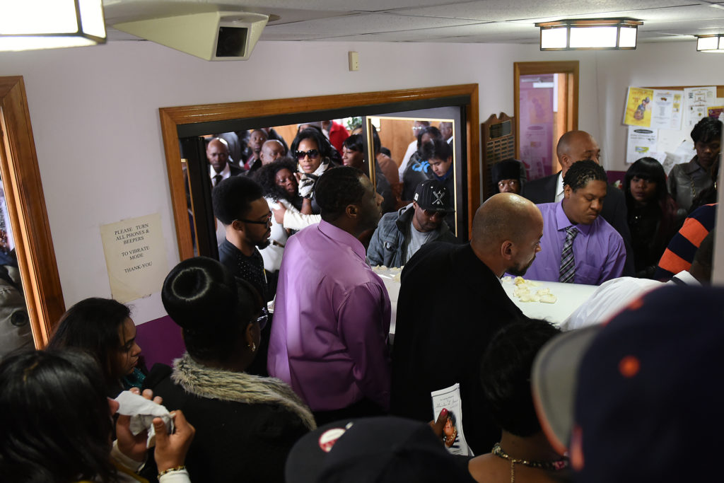 Viewing and funeral service for Alnisha L. Jones, 36, at Porter Memorial Church of God in Christ in Jersey City on Tuesday, March 24, 2015. Jones was stabbed to death on March 16 inside her Long Street home. Her husband,Thomas McManus, has been charged with her murder. Reena Rose Sibayan | The Jersey Journal