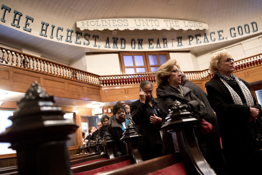 The wake for former Jersey City Schools Superintendent Dr. Charles T. Epps Jr. was held Thursday, March 27, 2015, at Zion Baptist Church on Bramhall Avenue in Jersey City. Reena Rose Sibayan | The Jersey Journal