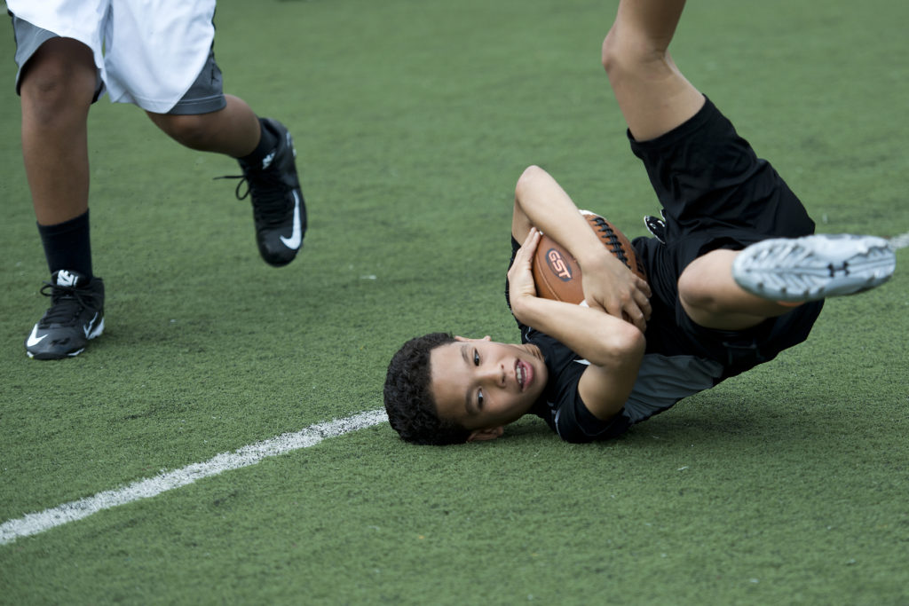 St. Peter's Prep in Jersey City holds its Football Performance Camp for sixth to ninth graders on Wednesday, July 1, 2015. Reena Rose Sibayan | The Jersey Journal