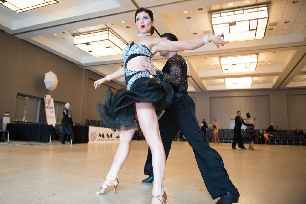 Dancers compete in the 26th annual Manhattan Amateur Classic (MAC) at the Hyatt Regency Jersey City from Friday, Jan. 15 to Sunday, Jan. 17, 2016. The event is open to couples ages 9 and above and hail from around the country and the world. DanceSport teams from 32 colleges in 17 states are also competing. Reena Rose Sibayan | The Jersey Journal