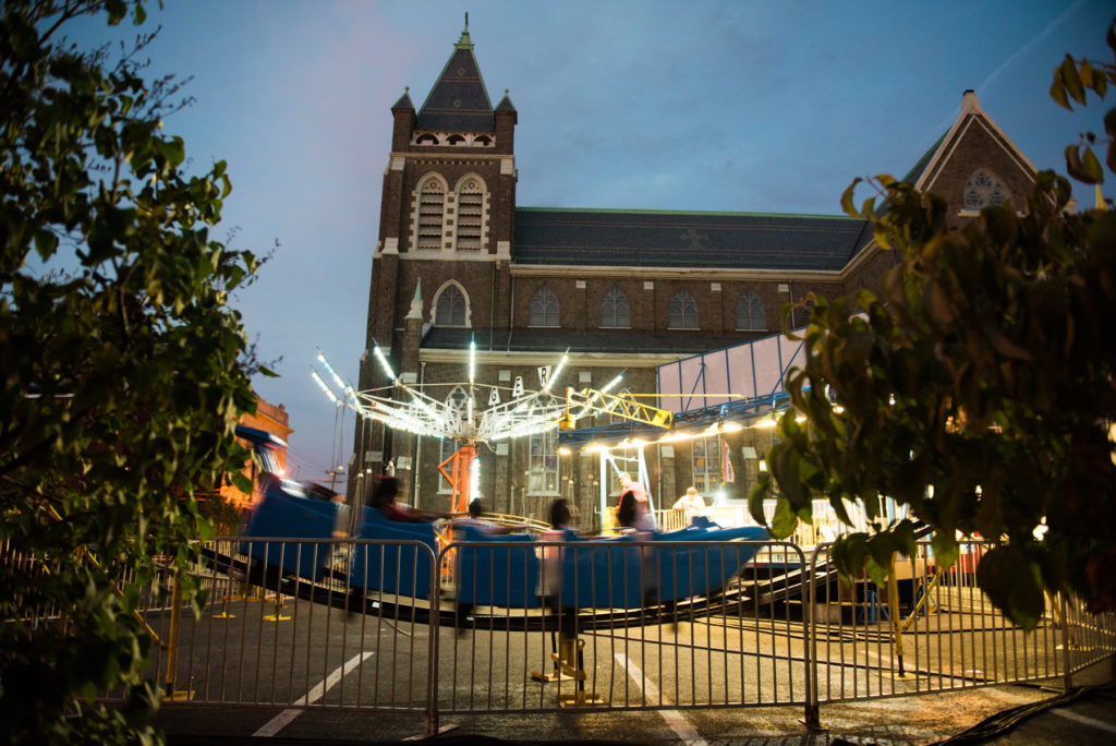 St. Joseph Parish of Jersey City is celebrating its 160th anniversary with the church's 39th annual parish festival from Sept. 21-25, 2016. The festival includes food, live nightly entertainment, games of chance, rides and a nightly 50-50 raffle. There will be a "super 50-50" at 9 p.m. on Sept. 25, the closing night. Photo taken on Wednesday, Sept. 21. Reena Rose Sibayan | The Jersey Journal