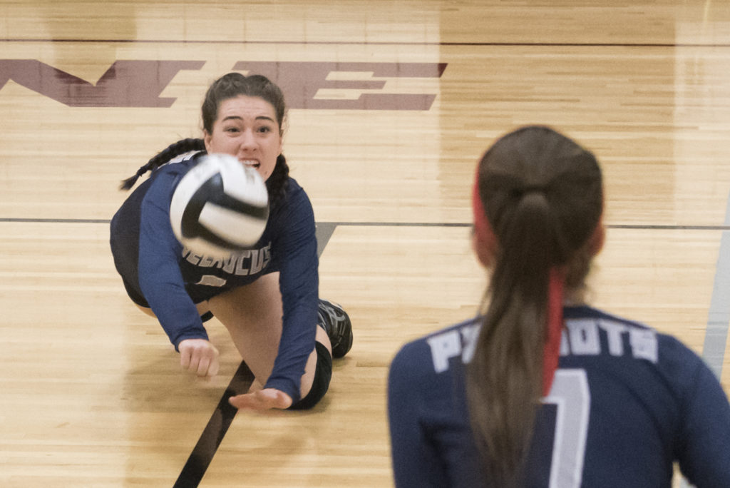 Secaucus defeats Bayonne, 17-25, 25-19, 25-12, during the Hudson County Tournament semifinals in Bayonne on Thursday, Oct. 27, 2016. Pictured is Secaucus' Alex Ianuale. Reena Rose Sibayan | The Jersey Journal